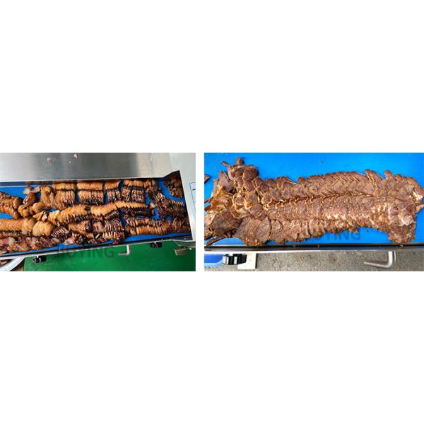 2.25KW Food Processing Machinery Cold Meat Slicer Equipment With Removable Conveyor Belt