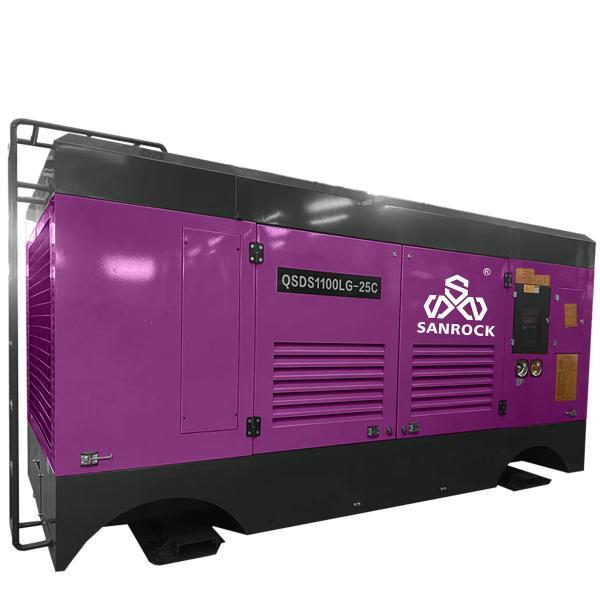 Compressor de ar de parafuso de poço de água Compressor de ar diesel Compressor de ar de parafuso estacionário