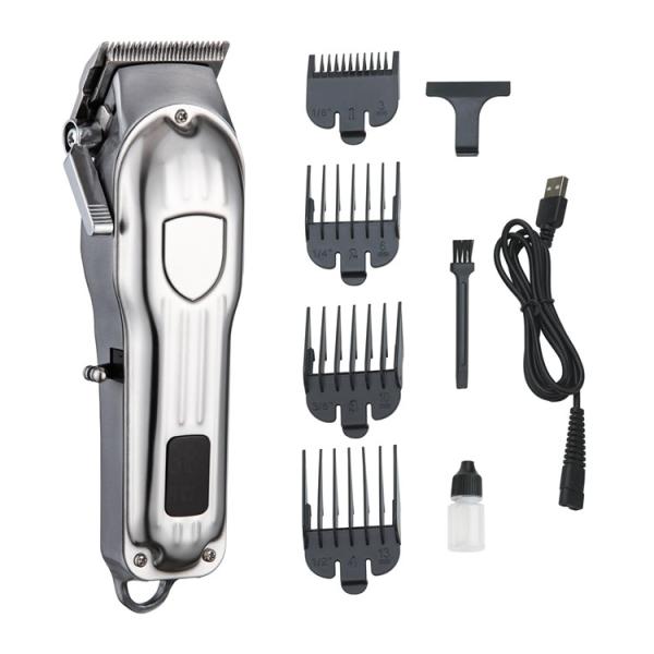 Display Led Tela de cabelo profissional recarregável sem fio salão de barbearia usar aparelho de corte de cabelo bateria de lítio clip de cabelo