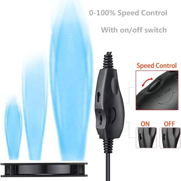 Adjustable USB 5V Step up Boost to DC 12V 3 Pin 4 Pin Connector Fan Speed Controller Power Adapter Cable for PC Cooling Fan