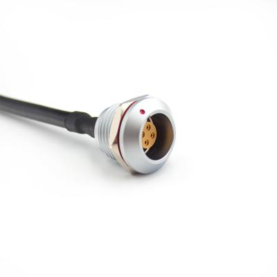 2K Industrial Cable Harness IP68 4 Pin Straight Socket Waterproof Wire Harness