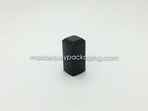 N2002 uv shiny matte black finish nail polish cap nail polish packaging injection glossy black cap plastic cap
