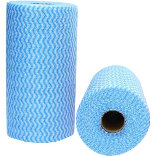 Kitchen Spunlace Cleaning Wipes 25x28cm Reusable Multipurpose