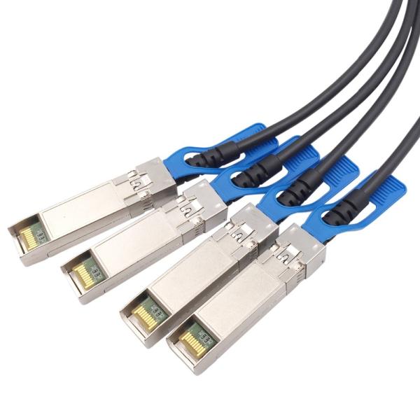 100G QSFP28 To 4x25G SFP28 AWG30 Passive DAC Breakout Cable