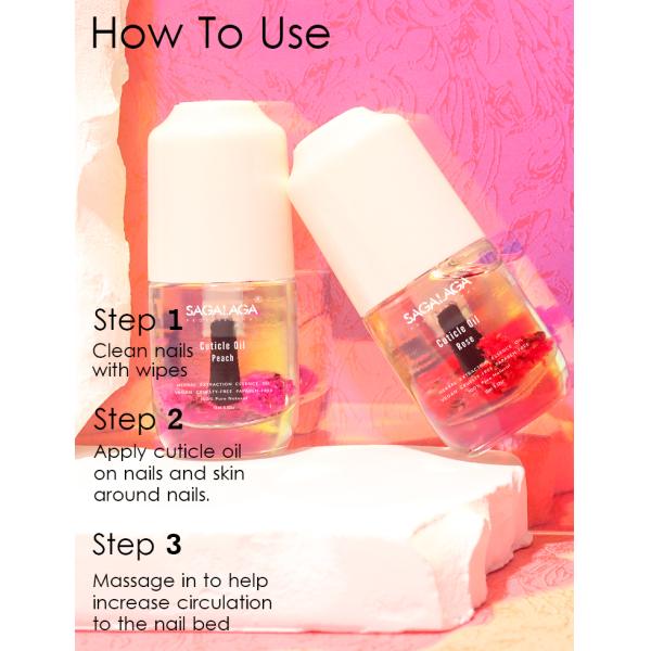 Huile nutritive pour la cuticule des fleurs dans une bouteille de 15 ml pour les ongles