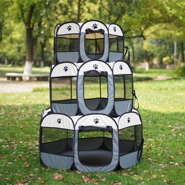 Oxford 91cm Dog Playpen Fence 58cm Heavy Duty Metal Playpen