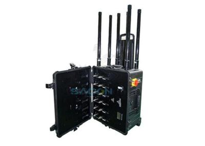 300w 6 canais Drone Jammer de sinal de longa distância até 1500m para militares