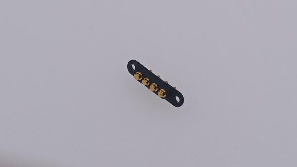 Spring Loaded 1x4P Magnetic Pogo Connector Panel Mount Pitch 2.54mm