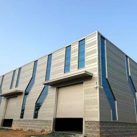 Steel Structure Warehouse for Processing Service Punching Main Frame Steel Structure Wall Cladding Fiber Glass Sandwich