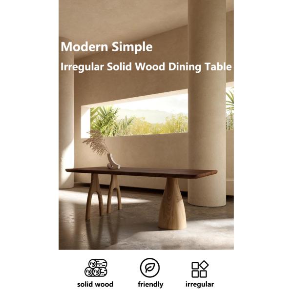 Solid Oak Wood Rectangle Dining Room Table 8 Seater ODM