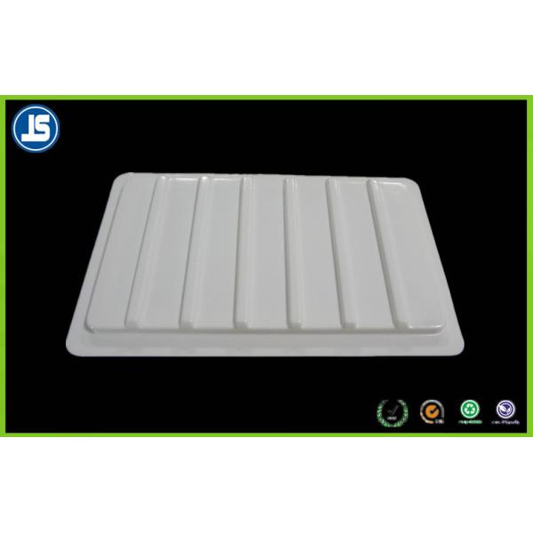 White Custom Plastic ESD Trays For Electronic Packaging , Medication