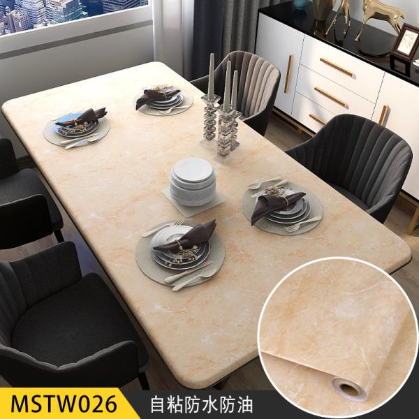 Marble Self Adhesive Decorative Vinyl Film Waterproof Removable Wallpaper
