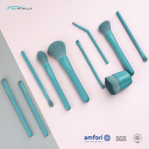 Щетки макияжа дизайна зеленого цвета звезды BSCI Kinlly 10pcs пластиковые