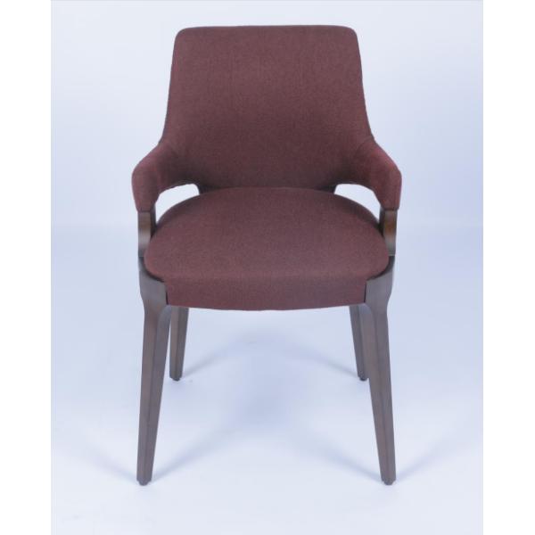 Customized Ultra Modern Armchairs Fabric Wood Frame For Living Room