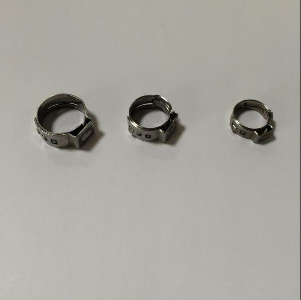 Stainless steel O clip for fixing plastic beer tube with beer coupler, beer dispenser.