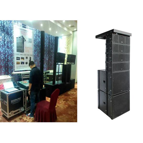 Dual 8 Inch Line Array Speakers Night Sound Equipment For Indoor Performance