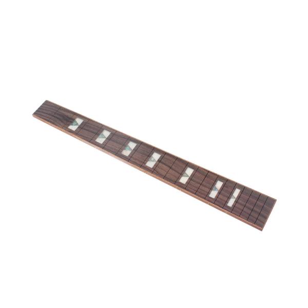 Fretboard de guitarra elétrica de acabamento de cetim com marcadores de frete de concha triangular quadrada