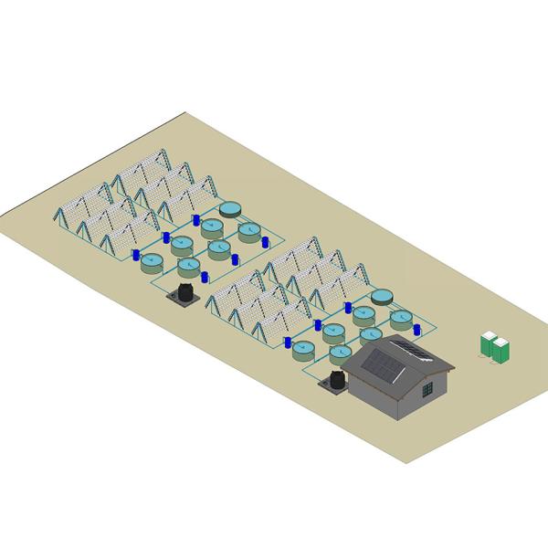 Système commercial de culture hydroponique des poissons Kit de serre aquaponique pour poissons et légumes