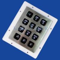 IP65 rocailleux imperméabilisent le pavé numérique en métal rétro-éclairé pour l'environnement de Bas-Lit dans 3x4 Matrix