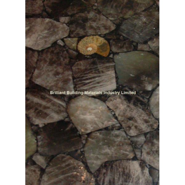 Smoky Rock Crystal Semiprecious Stone Tiles
