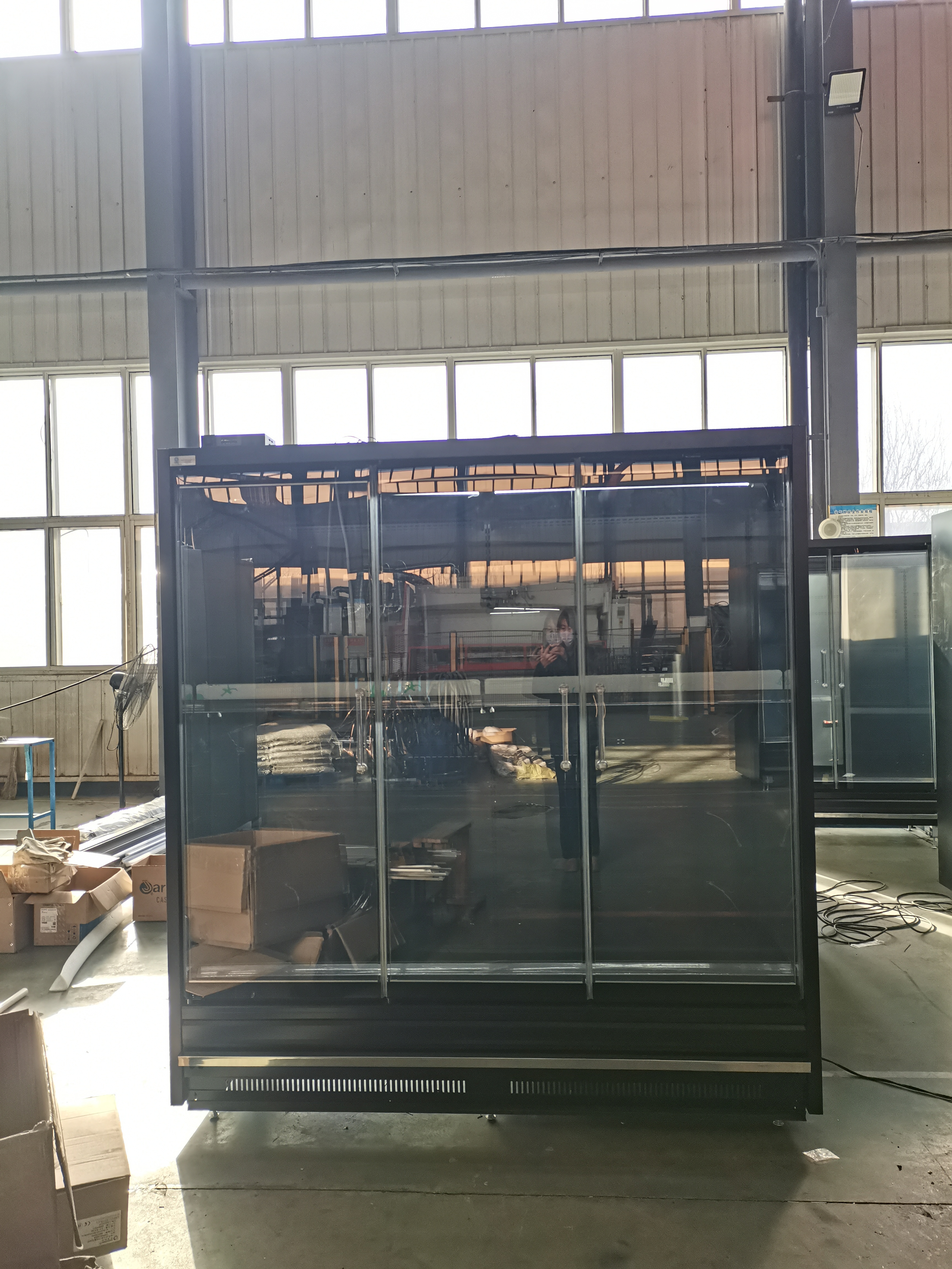 GAEAECO 1875mm Glass Door Multideck Display Refrigerator – 740mm Depth, 5 Shelves, LED, SAIWEI EC Fan, Dixell Thermostat, Anti-Fog Glass