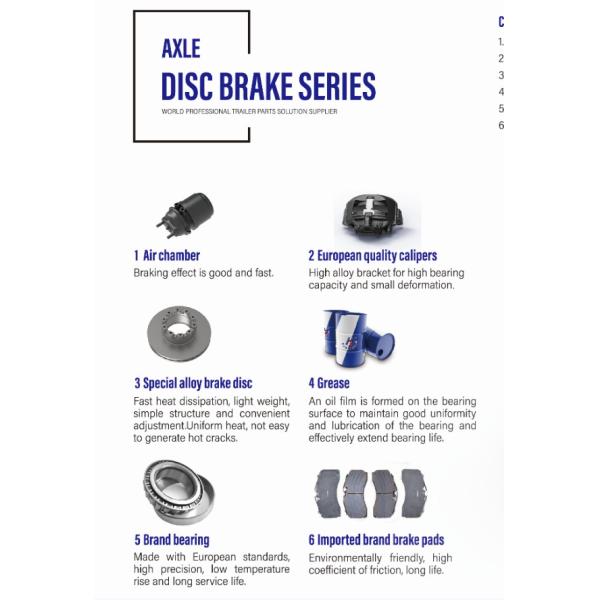 Air Ride Amercian Series Trailer Axle Disc Series Tube Thickness 10-18mm