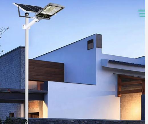 New Led Solar Street Light With Pole 30W100W Street Lamp Head Outdoor Country Road Lighting New Countryside