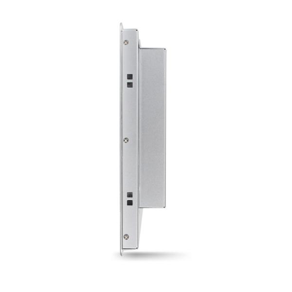 Aluminum Alloy Pure Flat Bezel IP65 Front Resistive Pcap Touch Industrial PC Panel Mounted PC