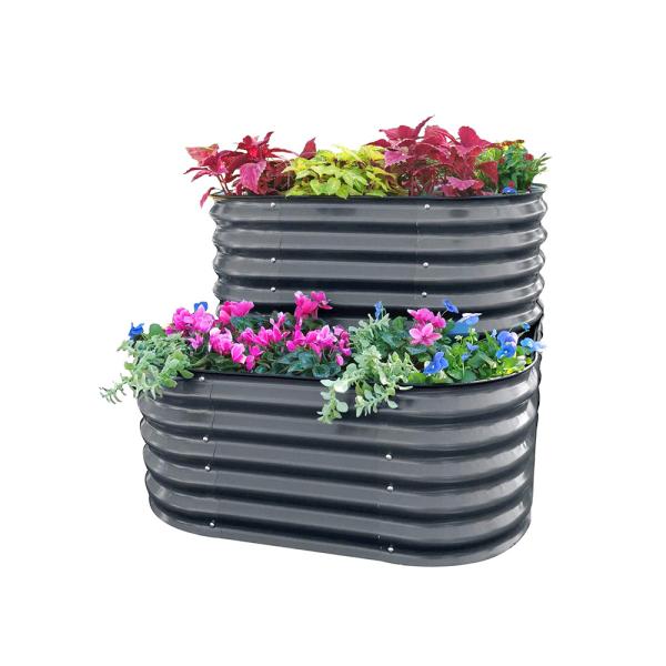 Modular Aluzinc Galvanized Metal Garden Boxes For Vegetable Flower Herb