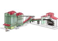 Usine en verre automatique en lots 200tpd de sable de silice d'acier doux