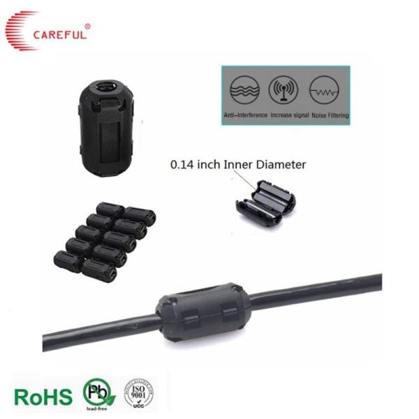 Snap Scrc Type Ferrite Split Core Black Plastic Case Hole 3.5/6.5/7/8/9/10/11/13mm
