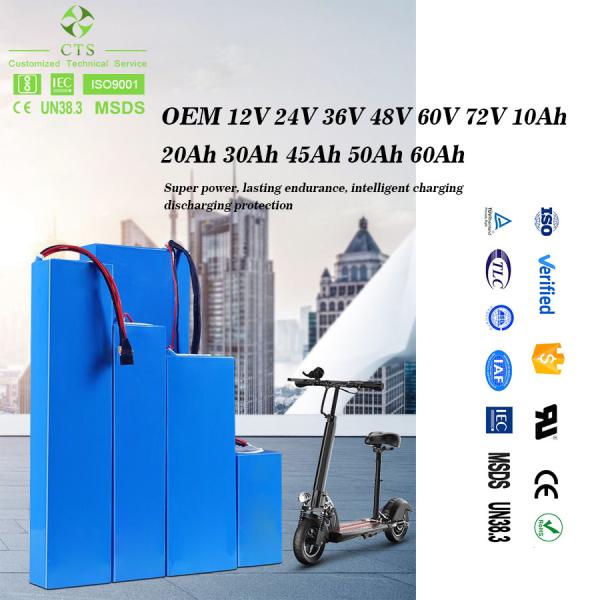 48v 72v 40ah 60ah Ion Lifepo4 Lithium Battery For E Scooter Electric Motorcycle