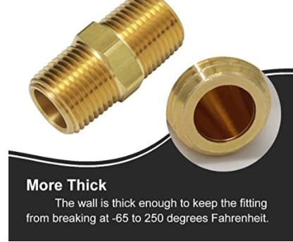 ANSI Coupler Adapter Brass Hose Fitting 1/4 NPT Male Thread