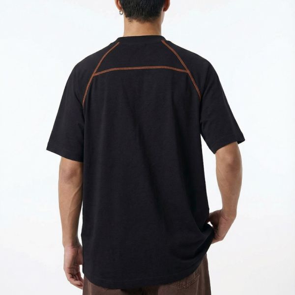 Custom Men's 220g Stretch Vintage Jersey Blank Sports T-shirt 70% Cotton 30% Polyester Quick-Dry Breathable New Spring/Summer