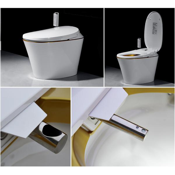 Ceramic Material Auto Wash Toilet Warm Water Washing Remote Control Design Smart toilet