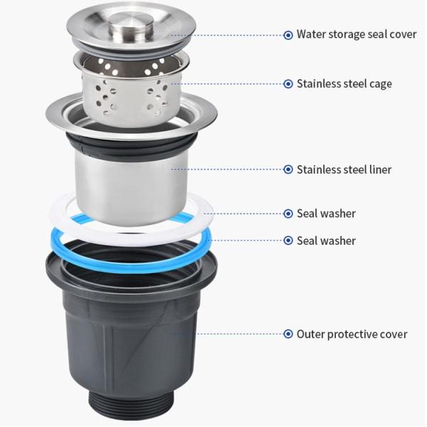 Nano Silver Single Slot Stainless Steel Kitchen Sink Inner Basin Size 660*405mm