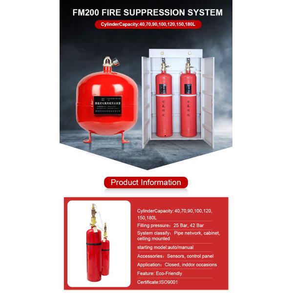 Огнетушитель противопожарной системы HFC-227EA Fm 200 портативный