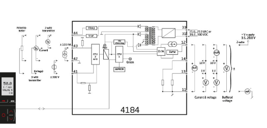PR 4184 Digital Signal Transmitter IP65 Unipolar Bipolar 4-20mA 0-10V