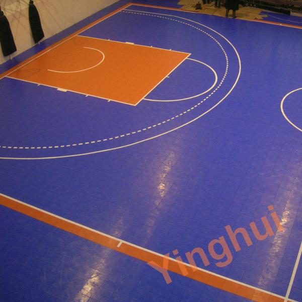 Interlocking Install Maple Wood Like Board Shock Absorbing Indoor PP Basketball Court Flooring Tiles