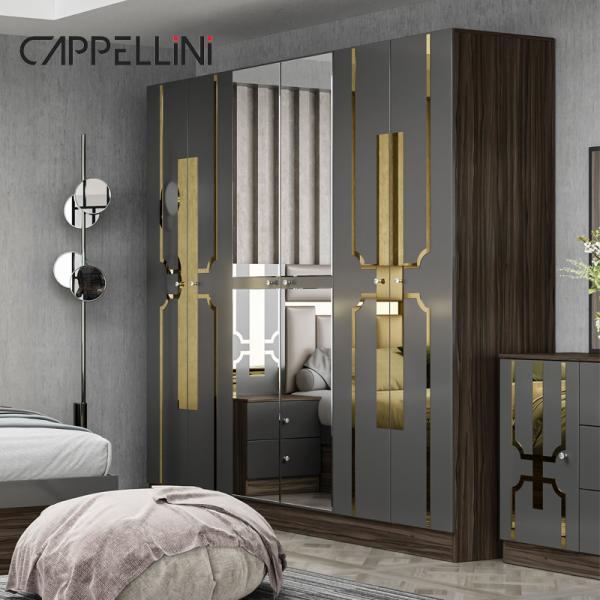 Foshan Wholesale Price King Size Wooden Leather Bed Room Home Modern Luxury Cheap Full Mdf Bedroom Furniture Set