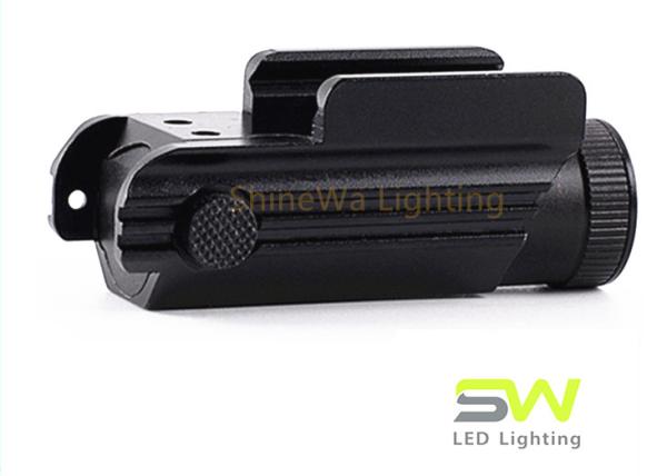 One Hand Operation Tactical Rail Mount Flashlight With Horizontal Slide Button