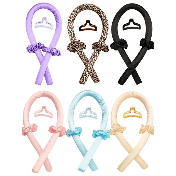 Портативный Heatless завивая размер держателя штанги подгонянный шелком для женщин