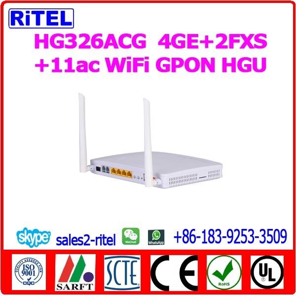 HG326ACG      4GE+2FXS+11ac WiFi GPON ONU
