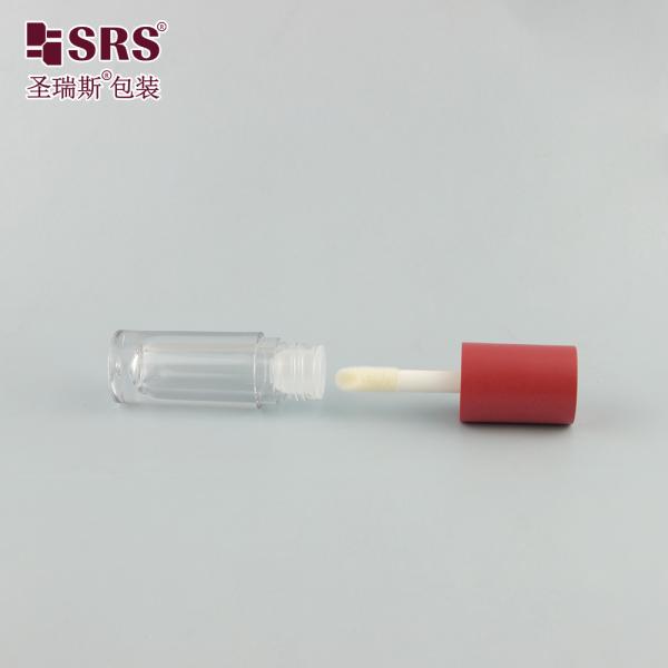G1139 Injection Color Screw Cap Transparent Plastic Lipgloss Tube Container Customization Cute Cylinder