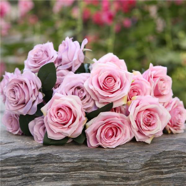 10 French style simulated rose bouquets, wedding decoration flowers, home decorations, simulated rose bouquets