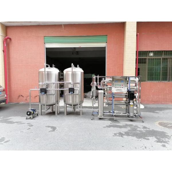 Instalación industrial de tratamiento de aguas residuales con tanque SS304 de 4000 litros por hora