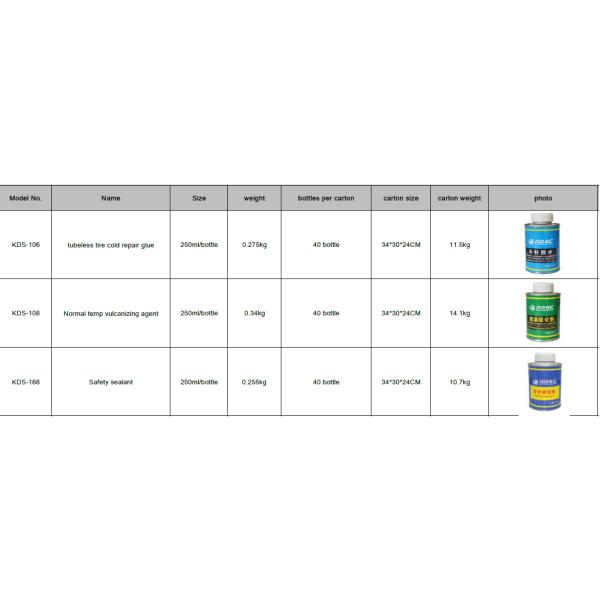 Заплата автошины клапана воздуха покрышки тележки автомобиля Tubless клеит резиновый цемент для латая автошин велосипеда