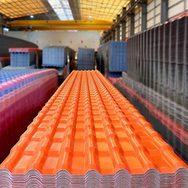 ASA PVC Resin Roof Tile 1050mm Width 2.5mm Thickness Waterproof
