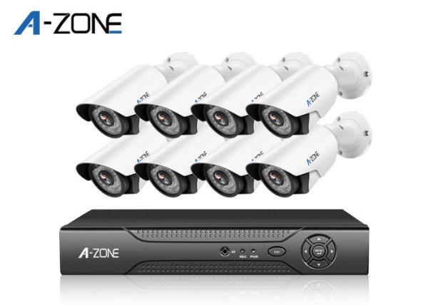 1080P AHD CCTV Kit Night Vision , 8 Channel Cctv Kit For Home Metal Bullet