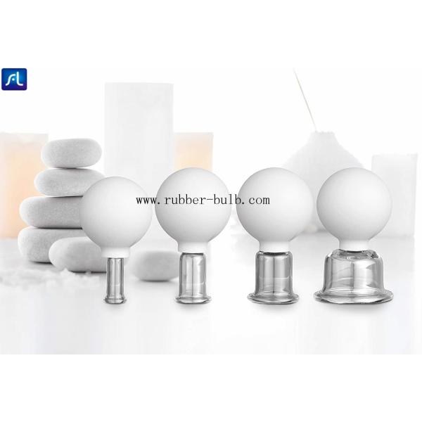 Glass Facial Cupping Set-Silicone Vacuum Suction Massage Cups Anti Cellulite Lymphatic Therapy Sets For Eyes, Face And B